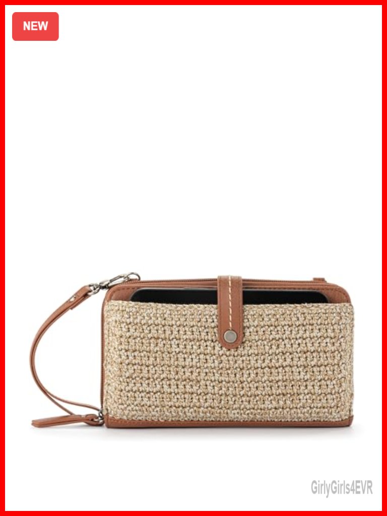 Hand-Crochet Smartphone Crossbody Purse With Convertible Wristlet, Vegan